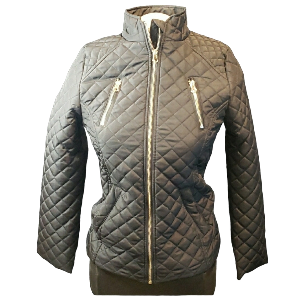 SO Girls Black Quilted Jacket